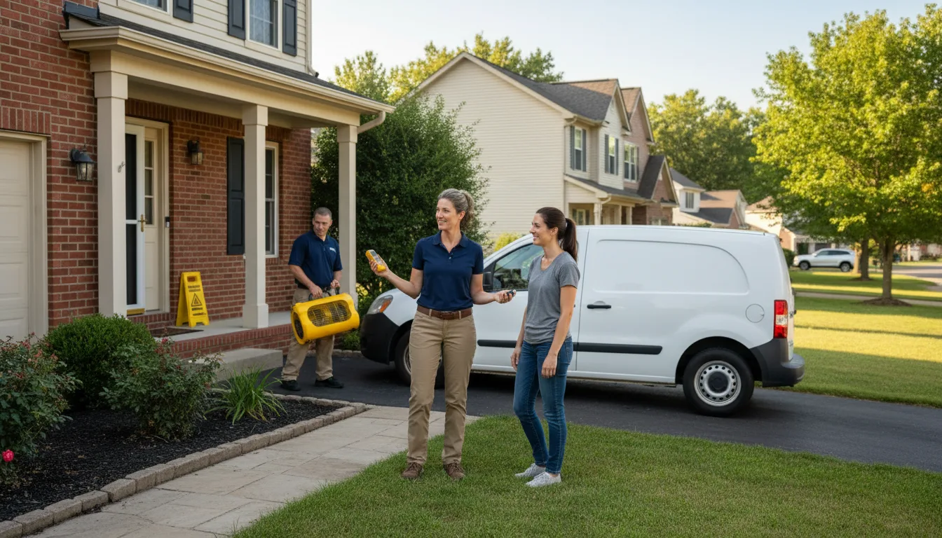 Residential water damage restoration in Boutte, LA